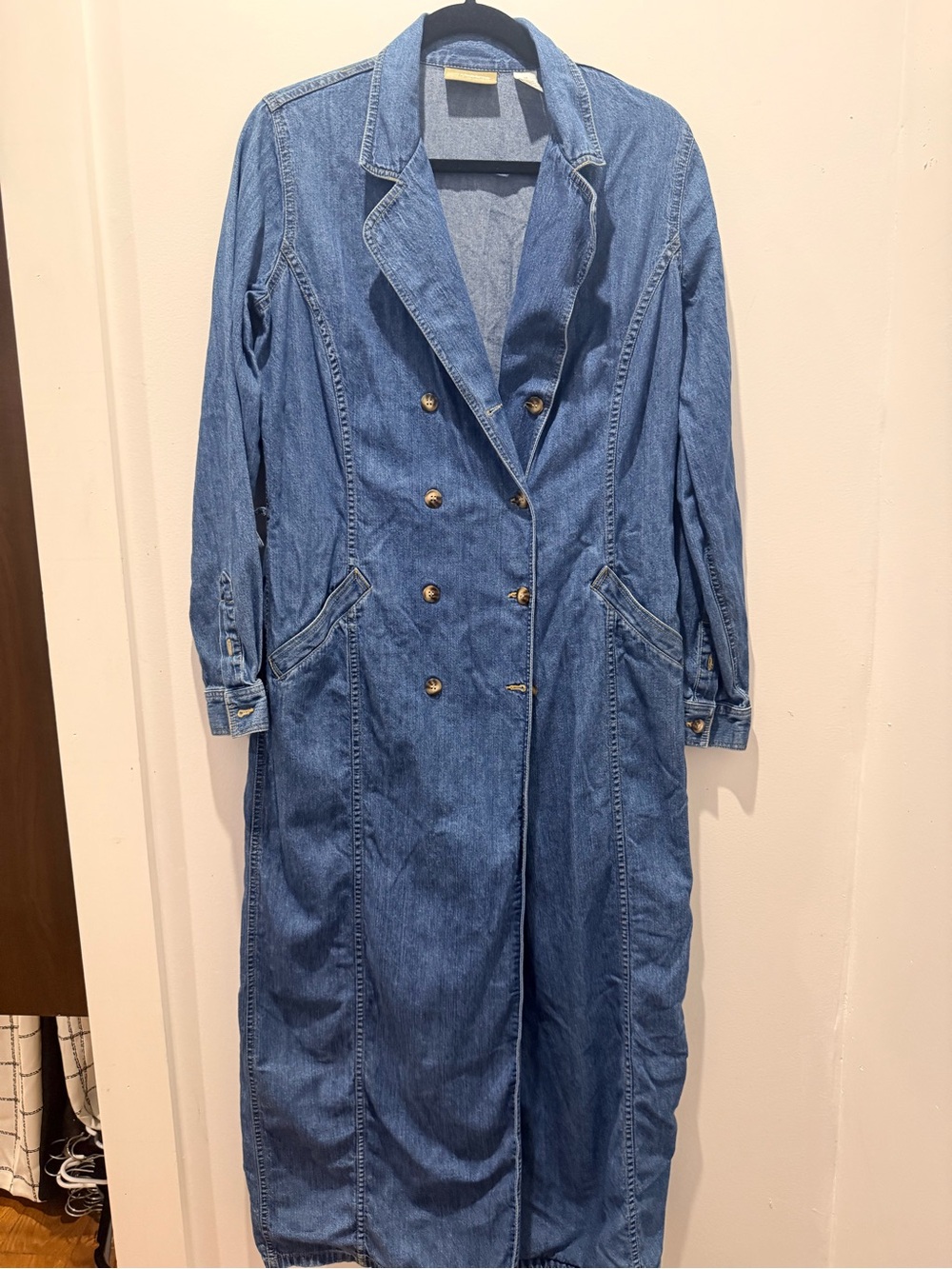 Vintage Claiborne duster denim jacket